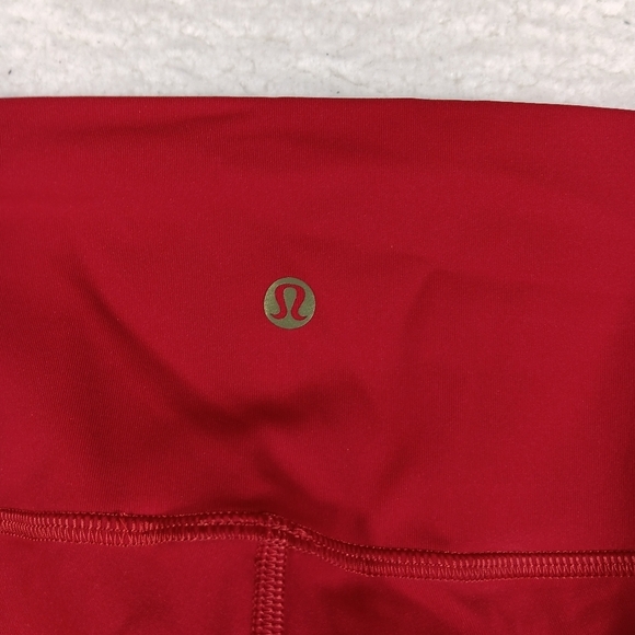Lululemon Leggings Womens 2 Red Lunar New Year Wunder Under 25” Tiger Stripe NWT - Picture 7 of 12